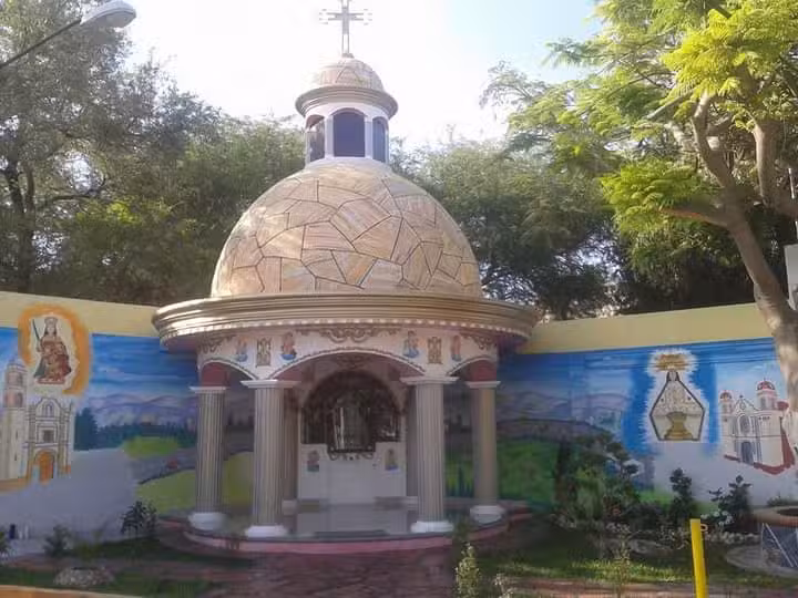 Capilla de peregrinaci&oacute;n ciclista al santuario de la virgen de Juquila