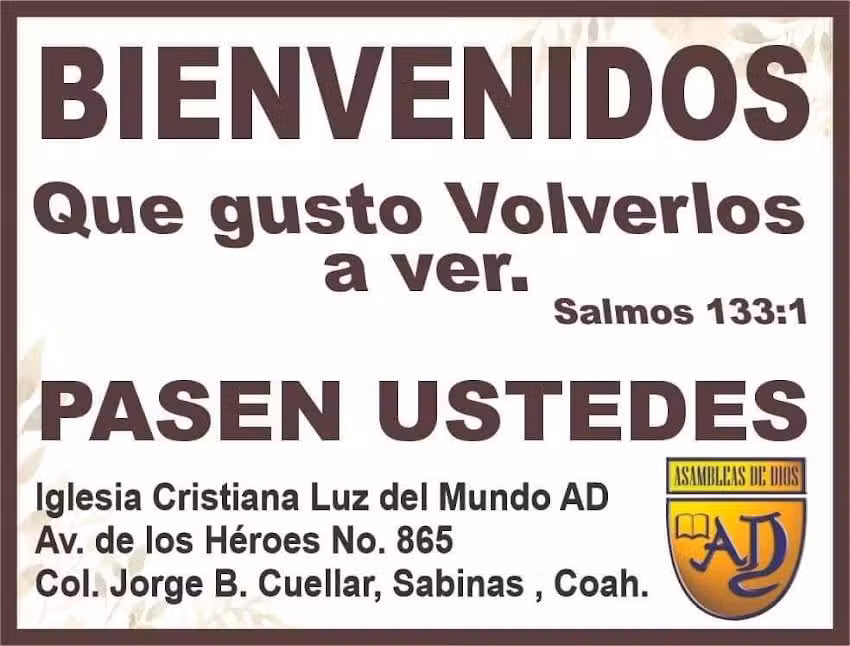 Iglesia Cristiana Luz del Mundo Asambleas de Dios