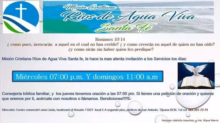 Iglesias Cristiana RIOS DE AGUA VIVA