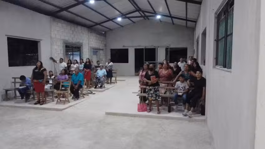 PRIMERA IGLESIA BAUTISTA DE CHUNHUHUB Q. ROO, EL MES&Iacute;AS.