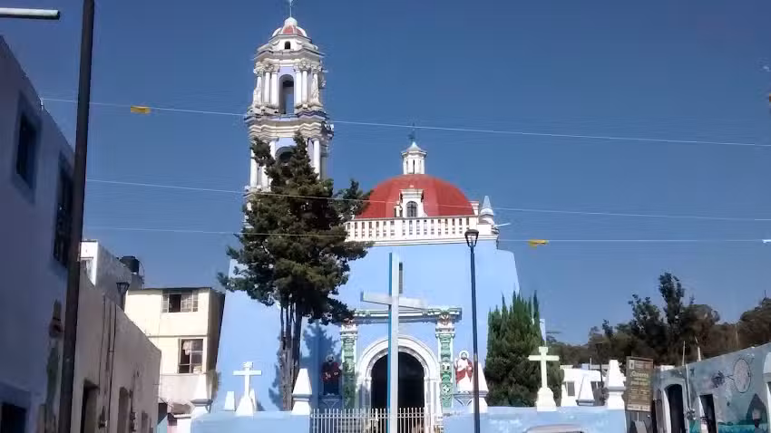 Templo de Santa In&eacute;s Xanenetla Puebla