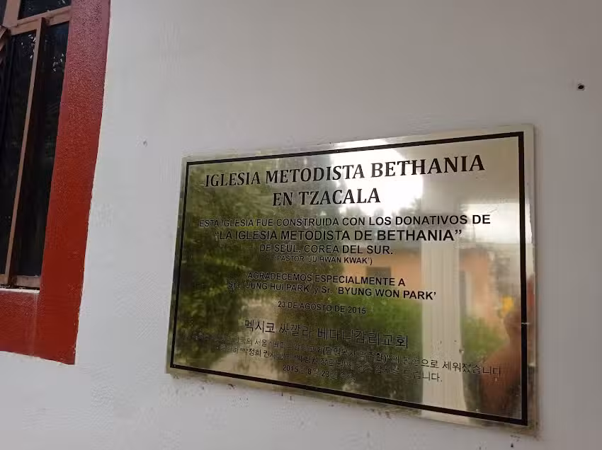 Templo evang&eacute;lico Metodista &ldquo;Bethania&rdquo;