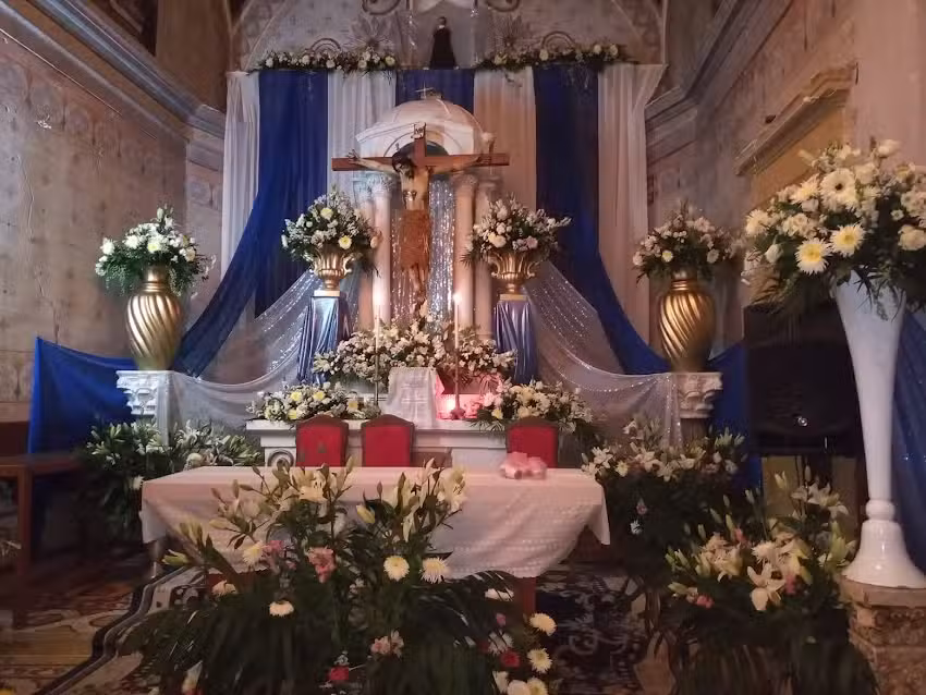 Templo San Nicol&aacute;s Tolentino, Palenque, Gto. Mx